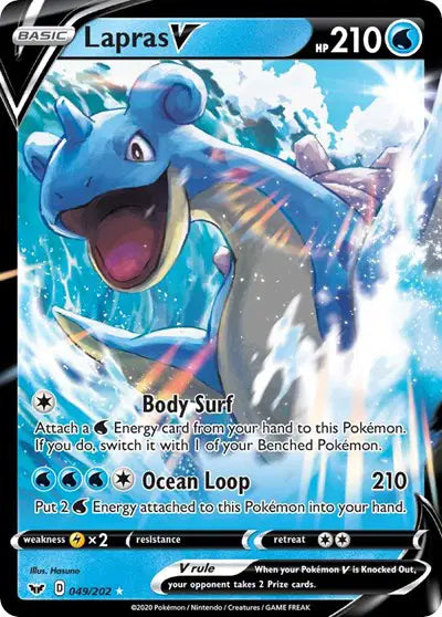 Lapras V - 049/202 - Sword & Shield Base Set