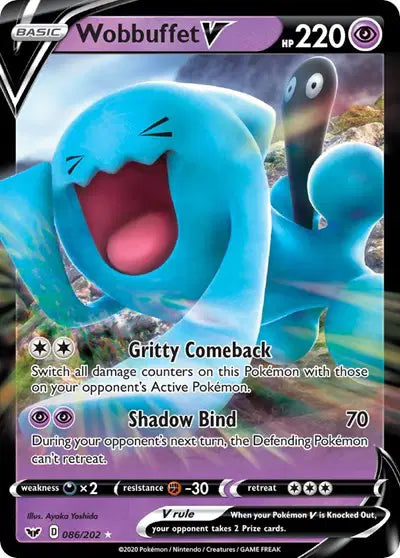 Wobbuffet V - 086/202 - Sword & Shield Base Set