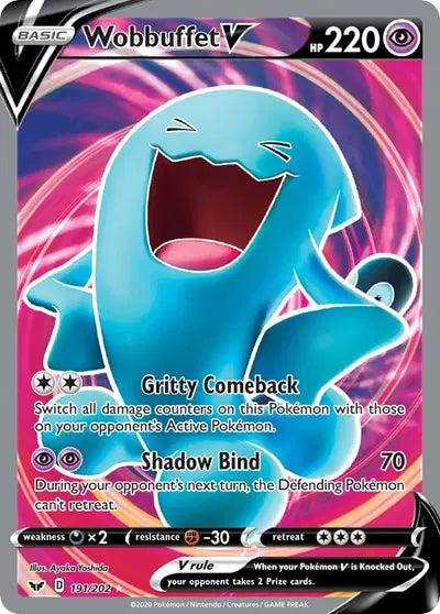 Wobbuffet V - 191/202 - Sword & Shield Base Set