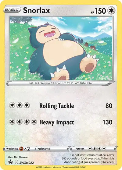 Snorlax - SWSH032 - Sword & Shield Promo