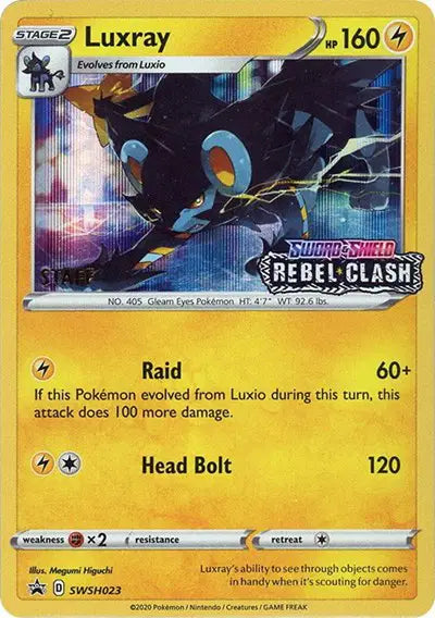 Luxray - SWSH023 - Staff - Sword & Shield Promo