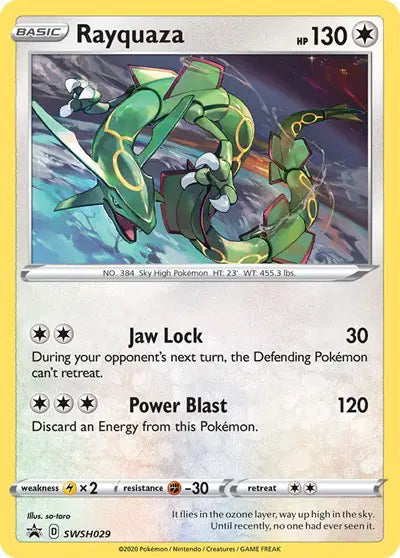 Rayquaza - SWSH029 - Sword & Shield Promo