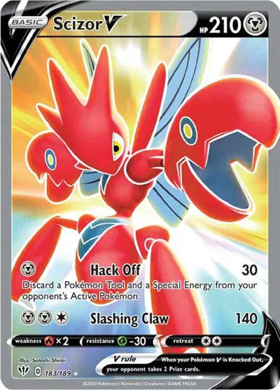 Scizor V - 183/189 - Darkness Ablaze