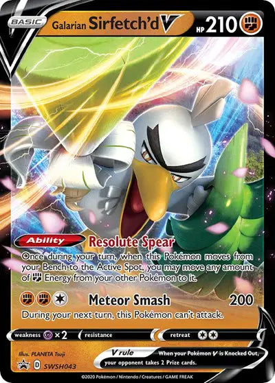 Galarian Sirfetch'd V - SWSH043 - Sword & Shield Promo