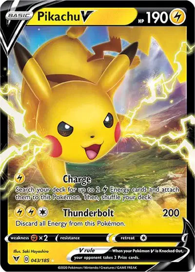 Pikachu V - 043/185 - Vivid Voltage
