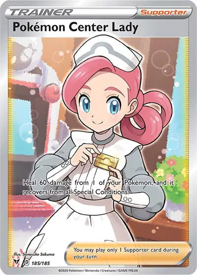 Pokemon Center Lady - 185/185 - Vivid Voltage