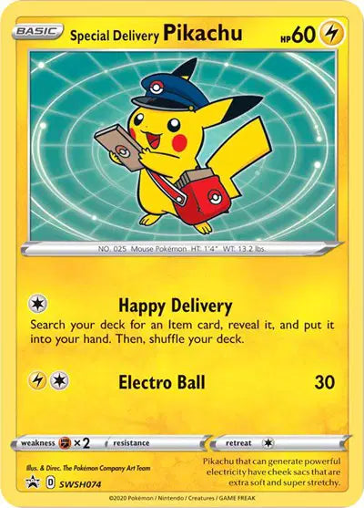 Special Delivery Pikachu - SWSH074 - Sword & Shield Promo