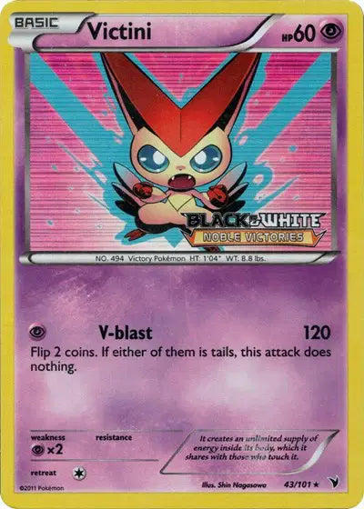 Victini - 43/101 - Staff - Black & White Promos