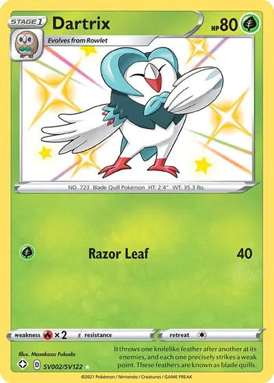 Dartrix - SV002/SV122 - Shining Fates - Shiny Vault
