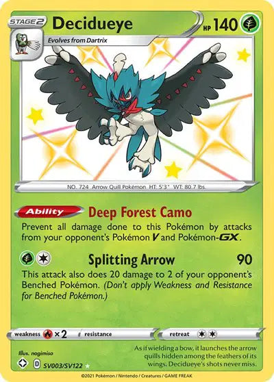 Decidueye - SV003/SV122 - Shining Fates - Shiny Vault