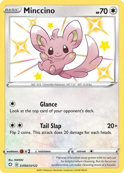 Minccino - SV093/SV122 - Shining Fates - Shiny Vault