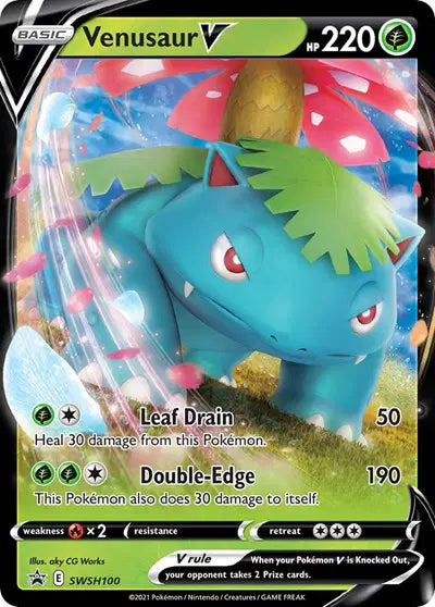 Venusaur V - SWSH100 - Sword & Shield Promo