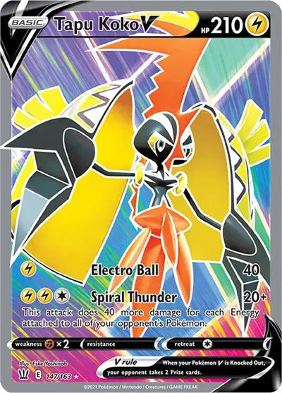 Tapu Koko V - 147/163 - Battle Styles