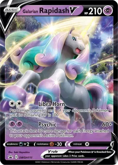 Galarian Rapidash V - SWSH111 - Sword & Shield Promo