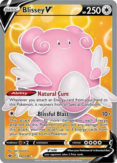 Blissey V  - 182/198 - Chilling Reign