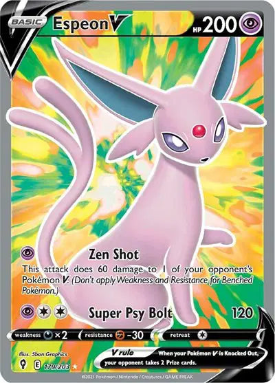 Espeon V  - 179/203 - Evolving Skies