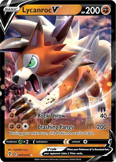 Lycanroc V - 091/203 - Evolving Skies