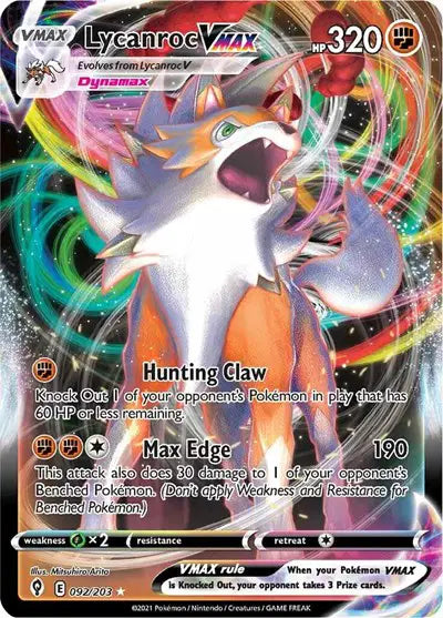 Lycanroc VMAX - 092/203 - Evolving Skies