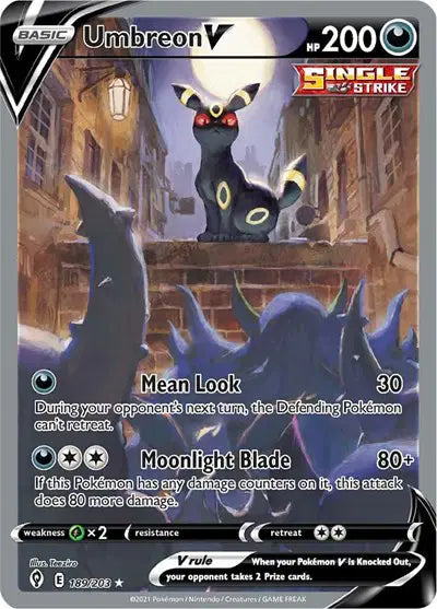 Umbreon V - 189/203 - Evolving Skies