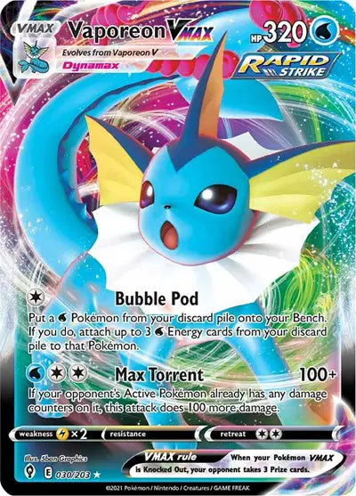 Vaporeon VMAX - 030/203 - Evolving Skies