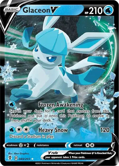 Glaceon V - 040/203 - Evolving Skies