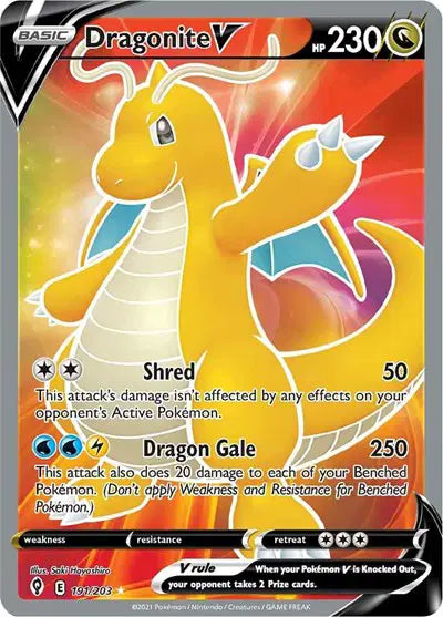 Dragonite V - 191/203 - Evolving Skies