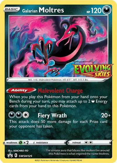 Galarian Moltres - SWSH125 - Sword & Shield Promo