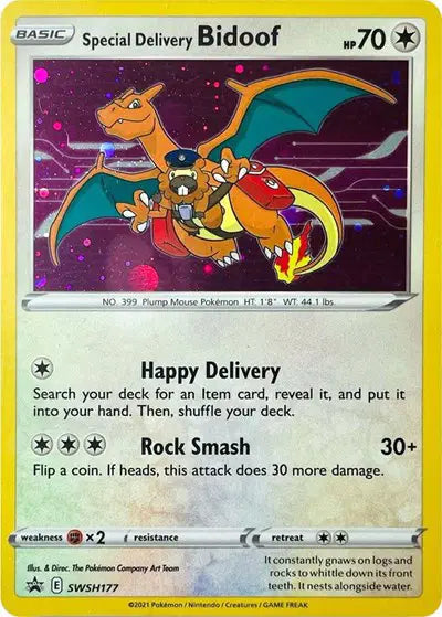 Special Delivery Bidoof - SWSH177 - Sword & Shield Promo