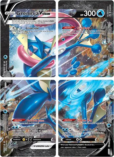 Greninja V - Set of 4 - Sword & Shield Promo
