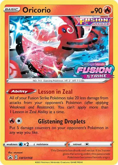 Oricorio - SWSH168 - Sword & Shield Promo