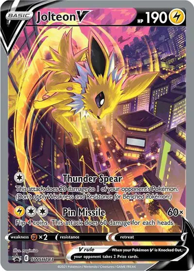 Jolteon V - SWSH183 - Sword & Shield Promo