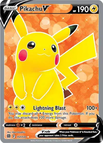 Pikachu V - 157/172 - Brilliant Stars