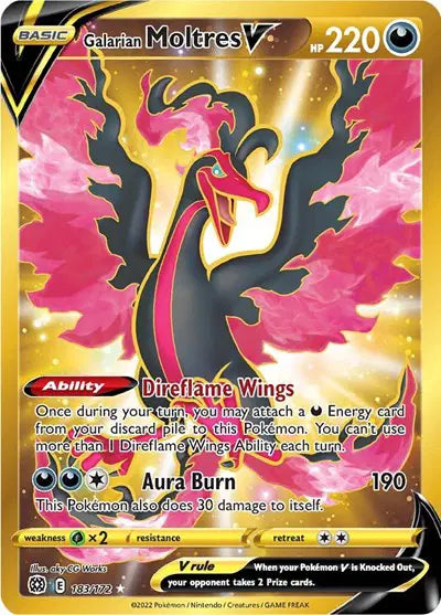 Galarian Moltres V - 183/172 - Brilliant Stars
