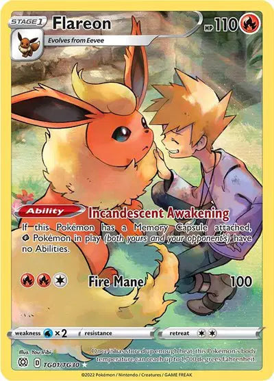 Flareon - TG01/TG30 - Brilliant Stars - Trainer Gallery