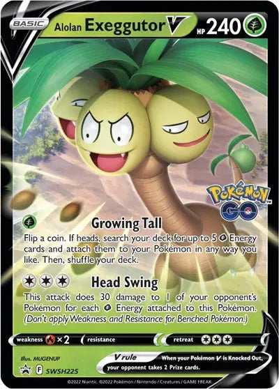 Alolan Exeggutor V - SWSH225 - Sword & Shield Promo