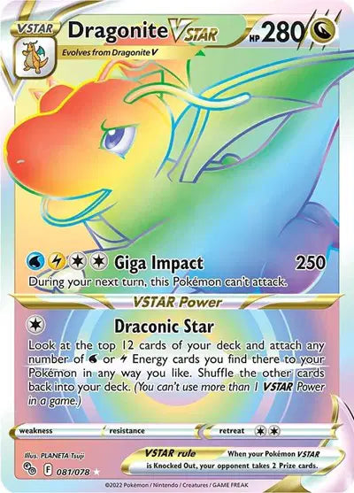 Dragonite VSTAR - 081/078 - Pokemon Go