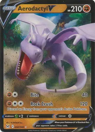 Aerodactyl V - 092/196 - Lost Origin