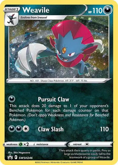 Weavile - SWSH246 - Cosmos Holo - Sword & Shield Promo