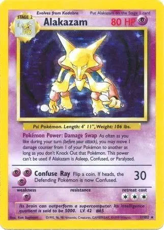 Alakazam - 1/102 - Base Set