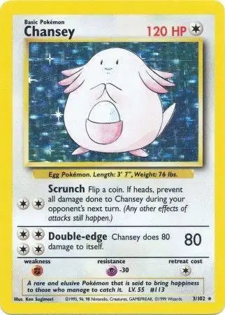 Chansey - 3/102 - Base Set