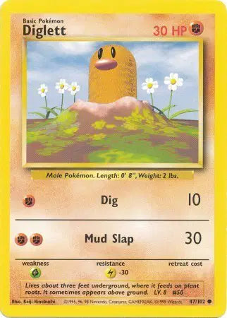 Diglett - 47/102 - Base Set