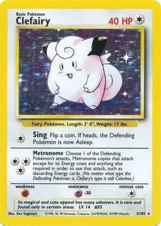 Clefairy - 5/102 - Base Set