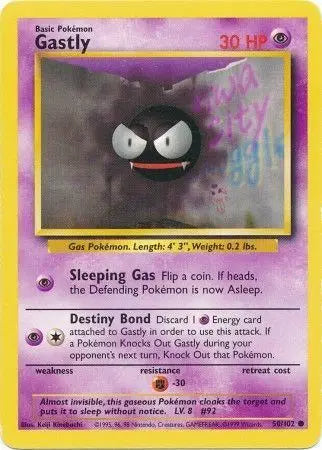 Gastly - 50/102 - Base Set