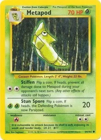 Metapod - 54/102 - Base Set