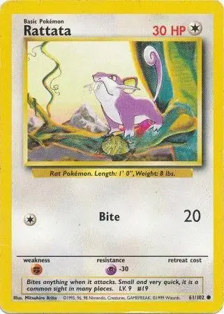 Rattata - 61/102 - Base Set
