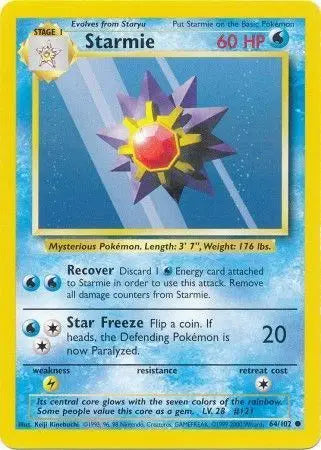 Starmie - 64/102 - Base Set