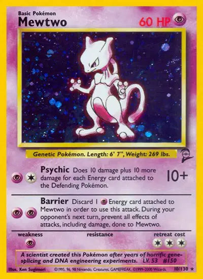 Mewtwo - 10/130 - Base Set 2
