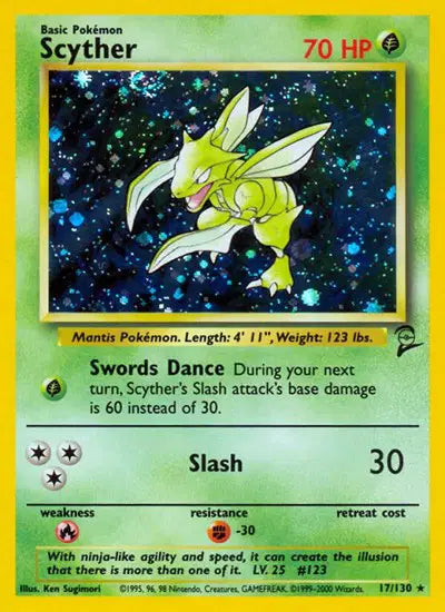 Scyther - 17/130 - Base Set 2