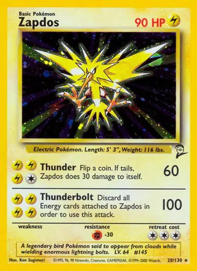 Zapdos - 20/130 - Base Set 2