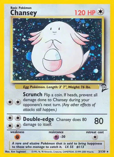 Chansey - 3/130 - Base Set 2